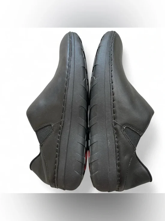 FitFlop Superloafer Black Leather Comfort Shoes 8.5 Work Walking - Picture 3 of 8